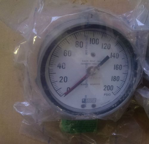 New weksler pressure gauge 0 to 200 psig sa24-3phf-rwax for sale