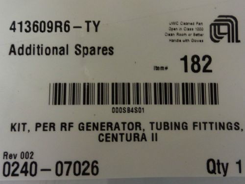 AMAT Kit, Per RF Generator,Tubing, Fittings, Centura II 0240-07026