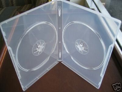 1000 double dvd cases w/booklet clips - psd49 for sale