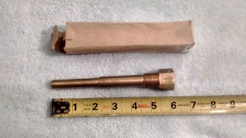 Mamac Systems A-500-2-B-1 One Piece Brass Thermowell 1/2&#034; and 1/4&#034; Threads