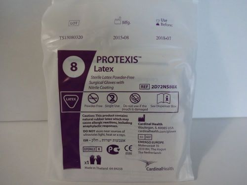 PROTEXIS LATEX Sterile Powder Free Surgical Gloves Size 8 (6 PAIRS)