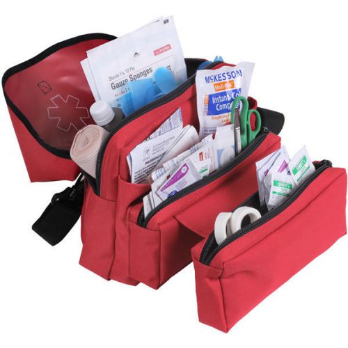M-3 army medical first aid bag miliary emt ems bag red for sale