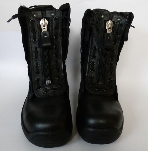 HAIX Airpower R2 Womens EMS &amp; Station Black Leather Steel Toe Boots Size 7 m NEW