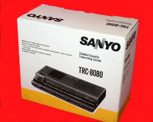 Sanyo TRC8080 Standard Cassette Transcriber Custom 3 Speed by Martel Retail $469