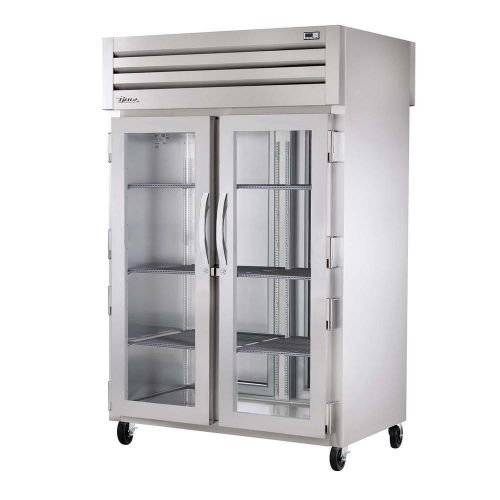 Pass-thru heated cabinet 2 section true refrigeration sta2hpt-2g-2s (each) for sale