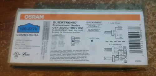 OSRAM Quicktronic Flourescent Lamp Ballast QTP 2x26CF/UNV DM (Lot of 4) 50998