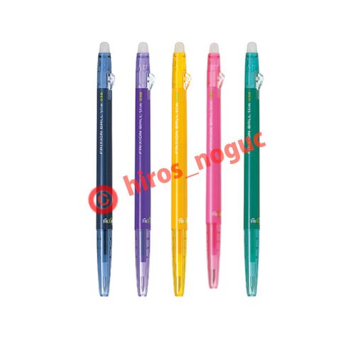 Pilot FriXion Ball Slim Erasable Gel Ink Pens, Fine Point, 0.38mm 5color Set C