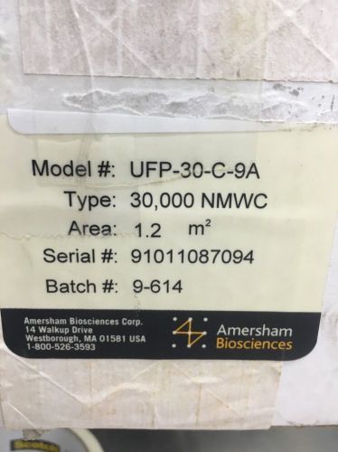 Amersham Biosciences Hollow Fiber Cartridge, Model UFP-30-C-9A