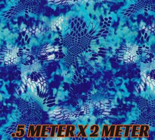 HYDROGRAPHIC WATER TRANSFER PRINT HYDRO DIPPING FILM blue hex NEW camouflage