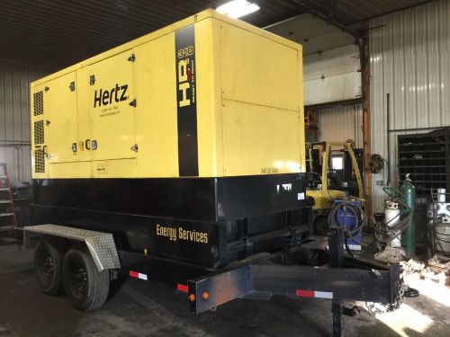 -250 kW Hi Power Generator Set 2012, Sound Attenuated, Trailer Mounted, Well ...