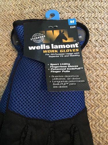 Wells Lamont 836M Fingerless Sport Utility Gloves Medium