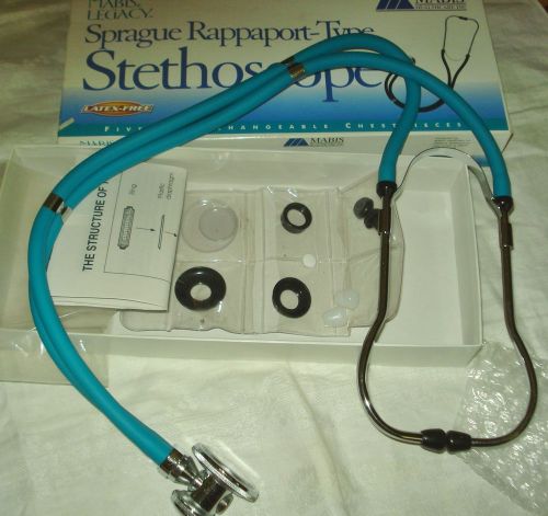 Mabis Legacy Sprague rappaport type stethoscope TEAL