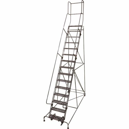 15 Step Warehouse Rolling Ladder (Excellent Condition)