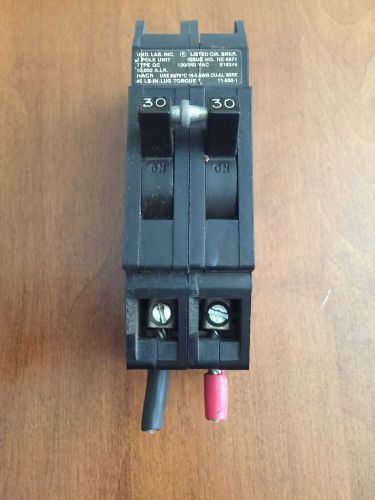Zinsco Type QC-30 30A 30-Amp 2-Pole 120/240V Circuit Breaker