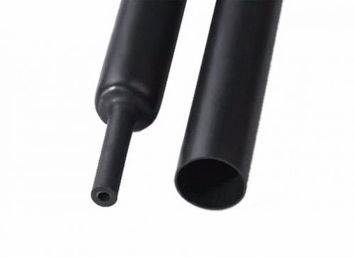 ?8mm Adhesive Lined 4:1 Black Waterproof Heat Shrink Tubing 1M Tube Sleeve