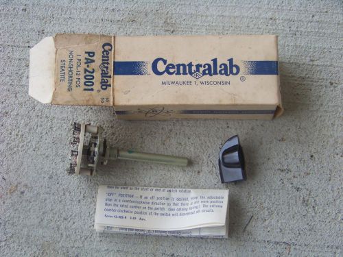 NOS Centralab PA-2001 12 Position Switch