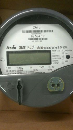 Electric Meter - CL200 120-480v 3W Energy Meter FM 2s Itron Sentinel NEW