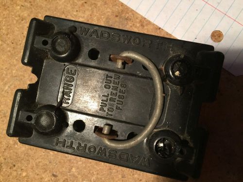 Wadsworth Electric RANGE Fuse Holder Pull Out