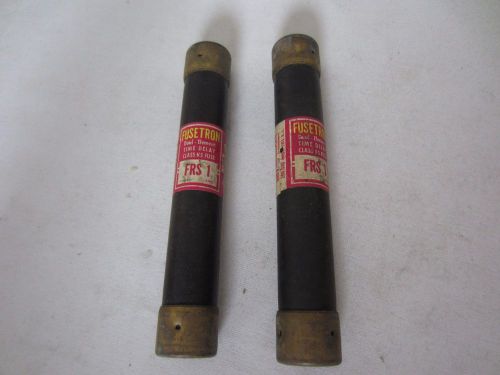 Lot of 2 Bussmann Fusetron FRS1 Fuses 1A 1 Amp Tested