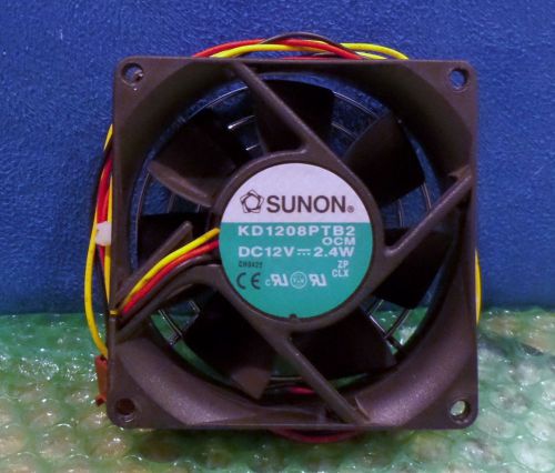 Sunon kd1208ptb2 12v 2.4w dc 3-wire fan 80x80x25mm for sale