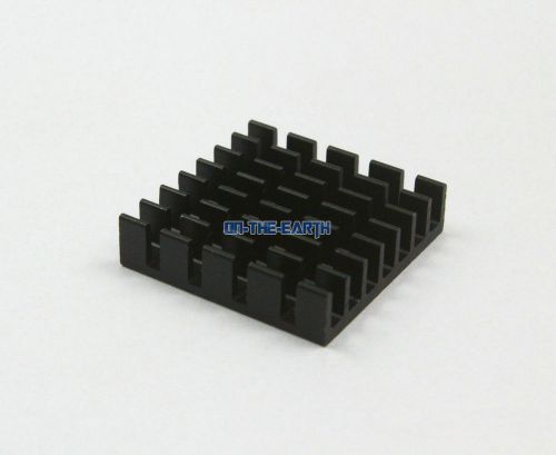 40 Pieces 22*22*6mm Aluminum Heatsink Radiator Chip Heat Sink Cooler / Black