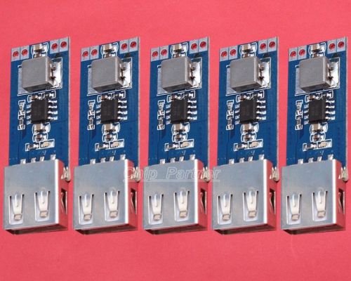 5pcs DC-DC 3V/3.3V/3.7V/4.2V to 5V USB 2A Step Up Power Module Vehicle Charger