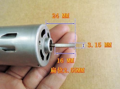 Hot DIY Large torque Magnetic 555 DC Motor Ball Bearing Electric Drill Motor