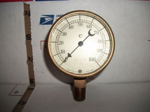 100 PSI VERY VINTAGE GAGE WORKING CONDITION
