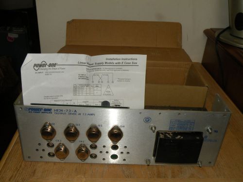 Power-one HE24-7.2-A Linear Power Supply 24VDC 7.2A