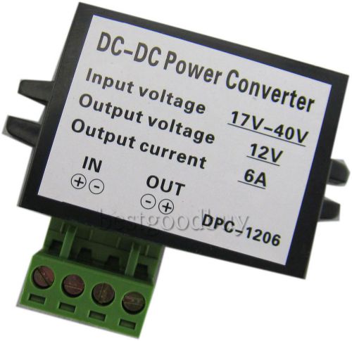 Dc-dc 17-40v  to 12v 6a buck step down car led power supply converter terminal for sale