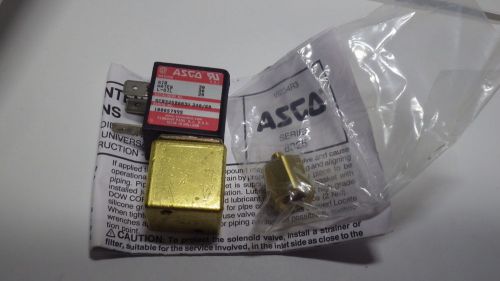 Asco sc8325b003v solenoid valve brass 3 way 1/8&#034; npt 220/240vac coil 30psi nnb for sale