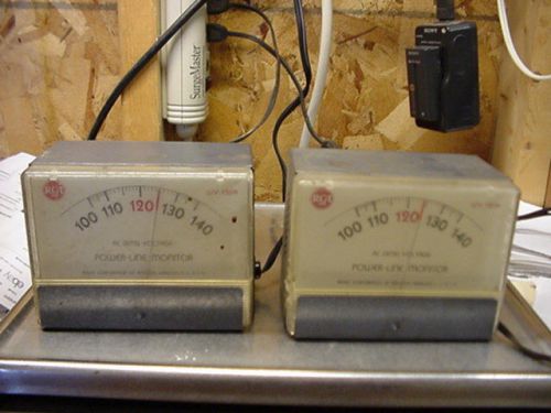 Pair of Vintage RCA WV-120A Power-line monitors, Work.