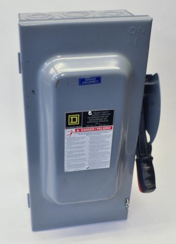 Square d h362n heavy duty safety switch  60a 600vac series f05 type 1 for sale