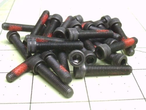 (30) m5-0.8 x 25 mm socket head cap screws thread locking black oxide #57559 for sale