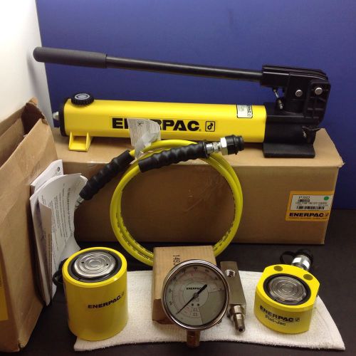 Enerpac rcs-302 rsm-300 30 ton low height hyraulic cylinder set w/ p392 pump for sale