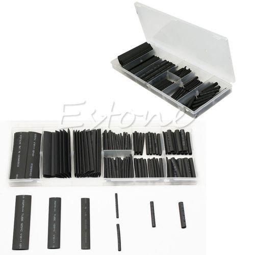 7 Size Assorted Kit Set 2:1 Heat Shrink Tubing Wire Cable Sleeving Wrap 127Pcs