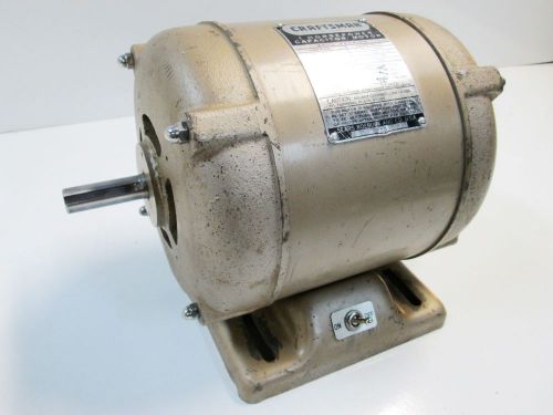 Vintage craftsman table saw electric motor, 1 hp,dual shaft, 3450 rpm,reversible for sale