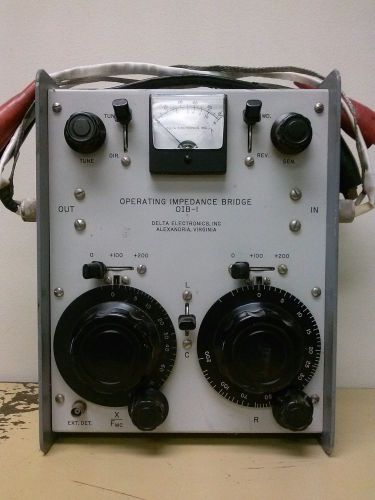 Delta electronics, inc., operating impedance bridge oib-1 for sale