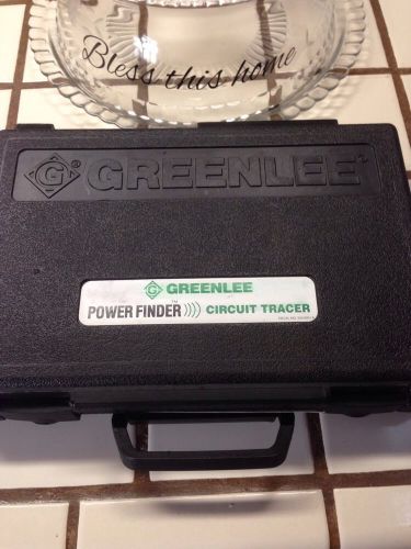 GREENLEE 2007 POWER FINDER CIRCUIT TRACER EXCELLENT COND,NO MARKS ON BLADES