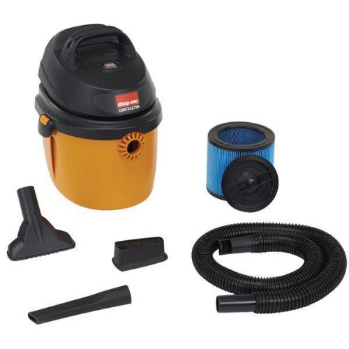 Shopvac 5860210 2.5 gallon 2.0 peak hp industrial vacuum cleaner with 6? hose for sale
