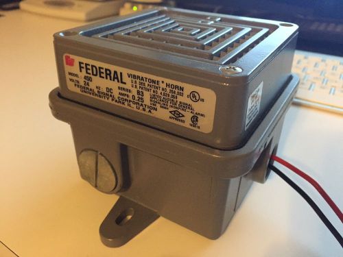 Federal Vibratone Horn Model 450, B3 Series, 24VDC, 0.25A