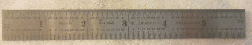 Starrett #603 Tempered scale,rule,ruler, No 4 grad,USA machinist tool