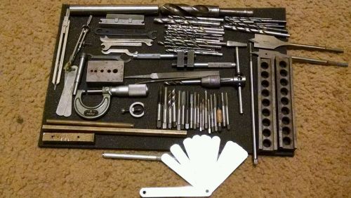lot of machinists tools taps mics drills much more must see!