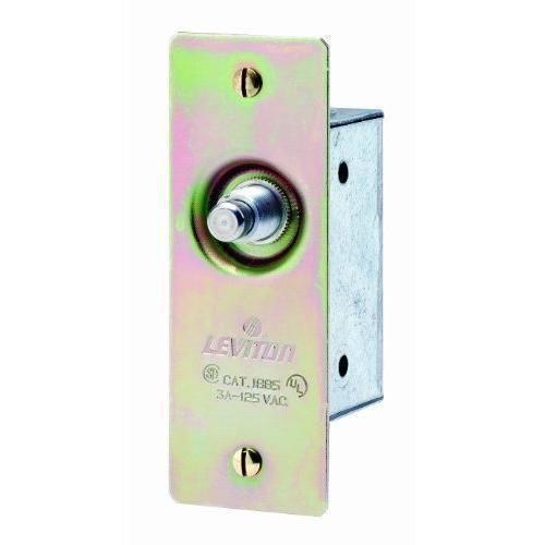 Leviton 1865 3 Amp, 125 Volt, Single-Pole, Doorjamb with Jamb Box Switch, New