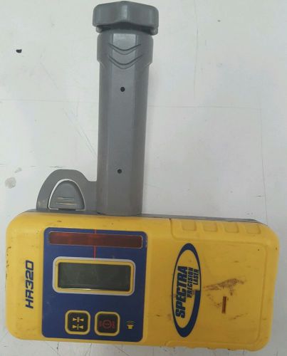 Spectra precision hr320 laser receiver and rod clamp for rotary laser. for sale