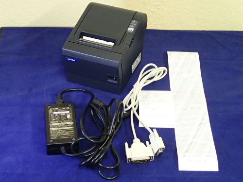 EPSON TM-T88IIIP M129C POS THERMAL RECEIPT PRINTER w/ AC ADAPTER COMPLETE TESTED