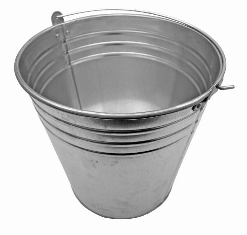 3 Gallon Steel Bucket Pail - Home, Shop, Farm, Gift Basket, Flowers, Ice, Ash