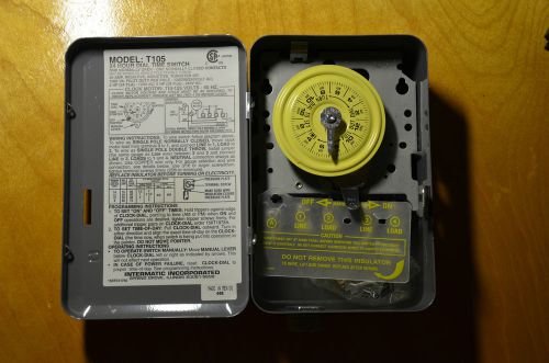 Intermatic t105 1no 1nc 24 hour 40 amps 5hp timer 125 volt for sale