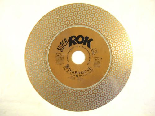 Diamond disc super-rok by diabrasive, abrasive technology, 7”, 220 grit. for sale