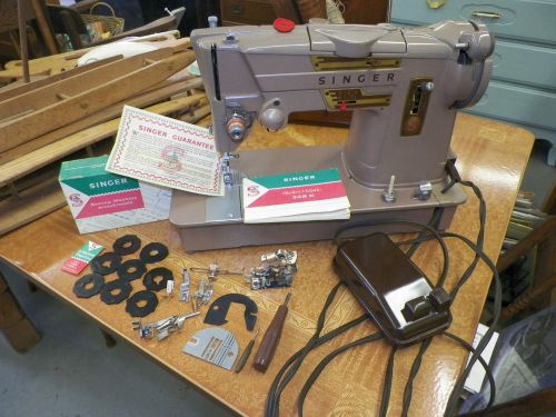 Singer 328k Heavy Duty Industrial Sewing Machine + Extras Great Condition